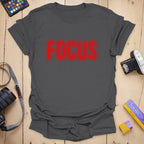 T-Shirt With Halftone Print and Out-of-Focus Design