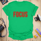 T-Shirt With Halftone Print and Out-of-Focus Design