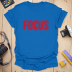 T-Shirt With Halftone Print and Out-of-Focus Design