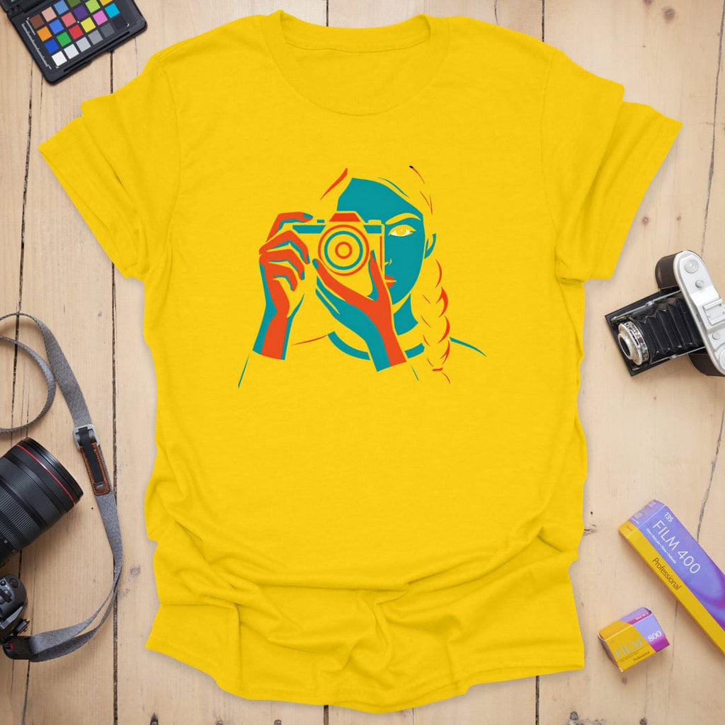T-Shirt With Framed Shooter Graphic Design
