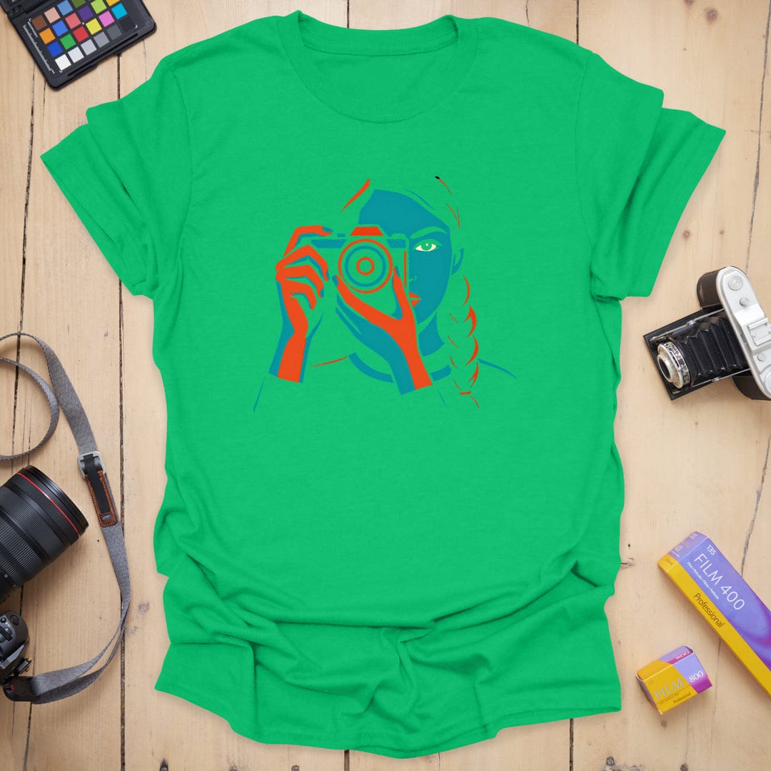 T-Shirt With Framed Shooter Graphic Design