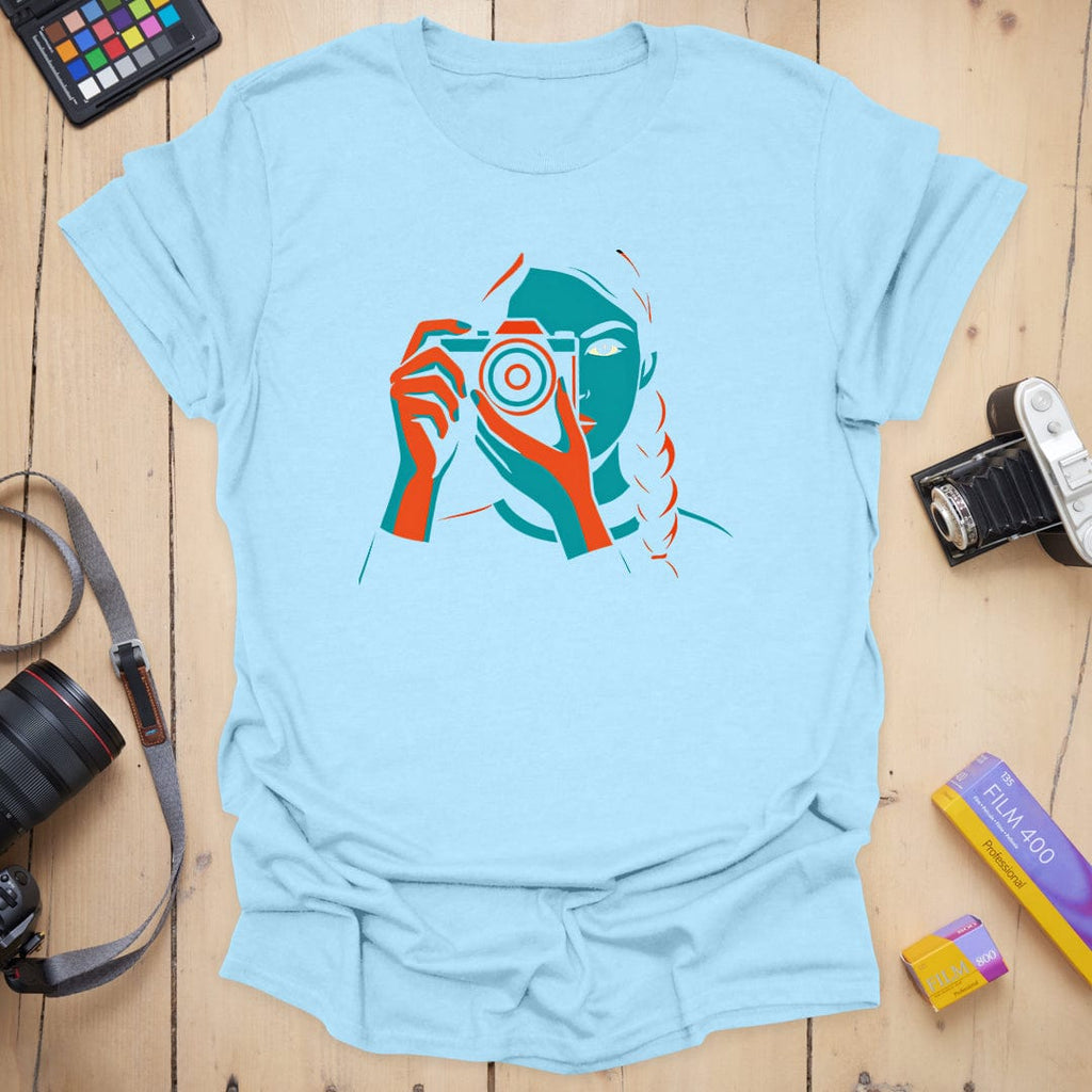 T-Shirt With Framed Shooter Graphic Design