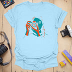 T-Shirt With Framed Shooter Graphic Design