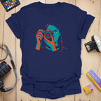 T-Shirt With Framed Shooter Graphic Design