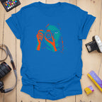 T-Shirt With Framed Shooter Graphic Design