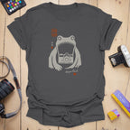 T-Shirt With Zen Frog Photographer Graphic