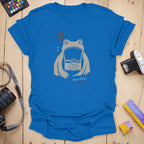 T-Shirt With Zen Frog Photographer Graphic