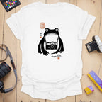 T-Shirt With Zen Frog Photographer Graphic