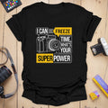 T-Shirt With Vintage Camera Art for Photography Lovers