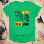 T-Shirt With Vintage Camera Art for Photography Lovers