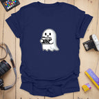 T-Shirt With Camera Ghost Graphic for Photo Lovers