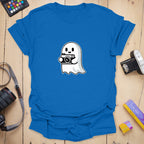 T-Shirt With Camera Ghost Graphic for Photo Lovers