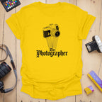 Gothic T-Shirt With Vintage Camera Photographer Graphic