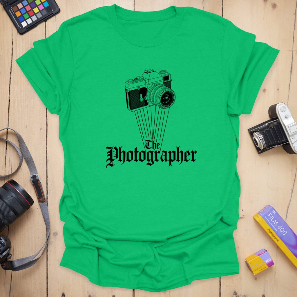 Gothic T-Shirt With Vintage Camera Photographer Graphic