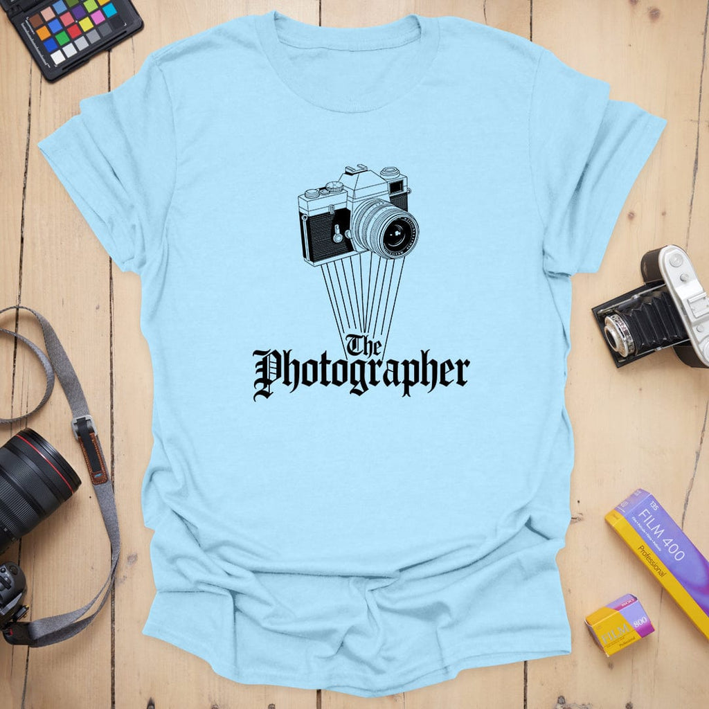 Gothic T-Shirt With Vintage Camera Photographer Graphic