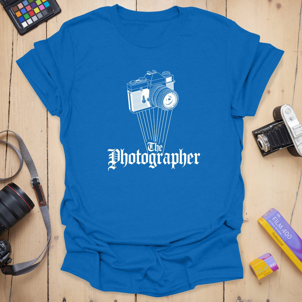 Gothic T-Shirt With Vintage Camera Photographer Graphic