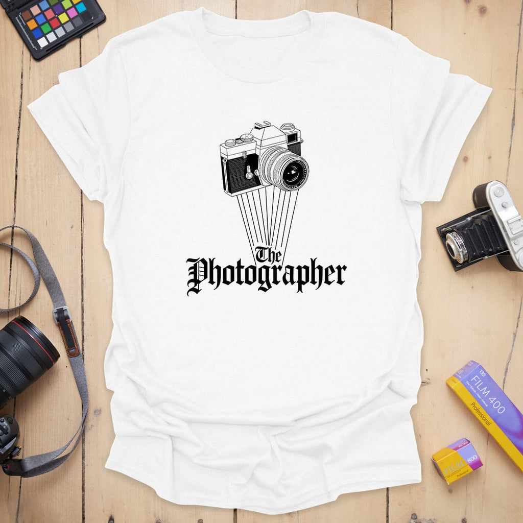 Gothic T-Shirt With Vintage Camera Photographer Graphic