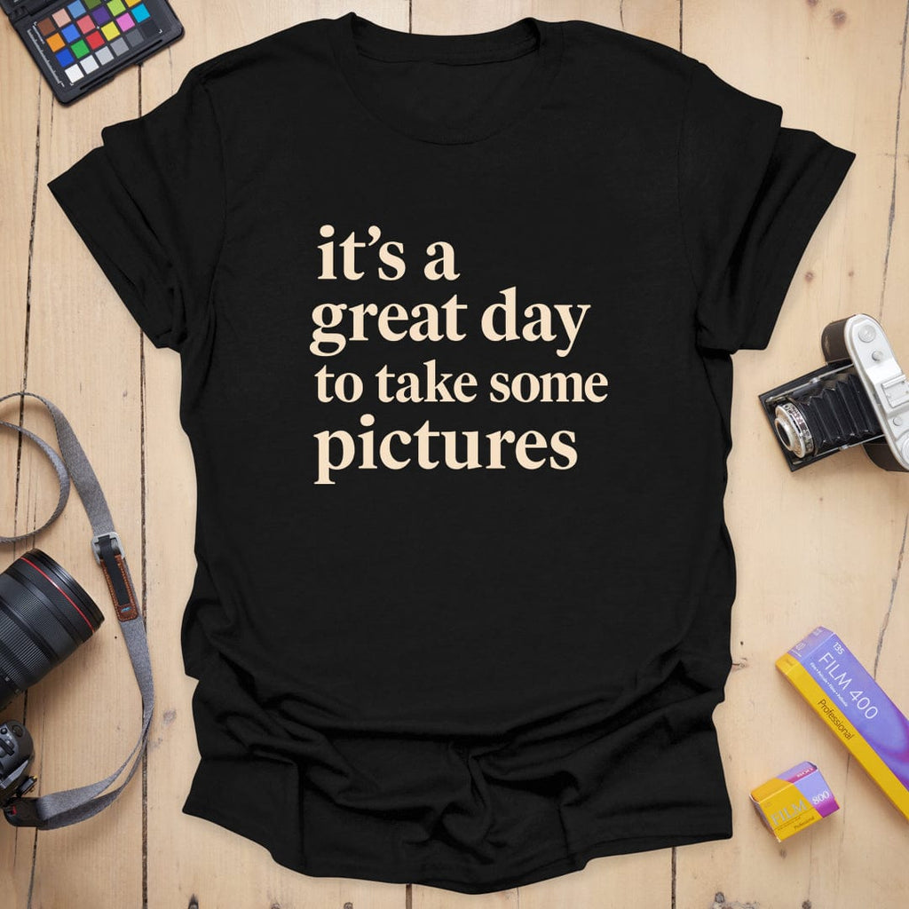 T-Shirt With Great Day Print for Photography Fans