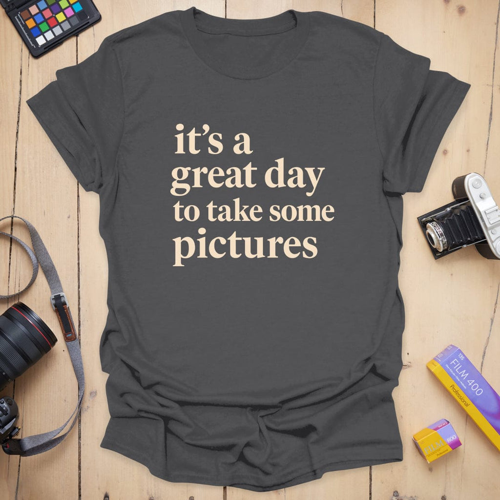 T-Shirt With Great Day Print for Photography Fans
