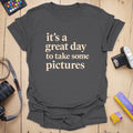 T-Shirt With Great Day Print for Photography Fans