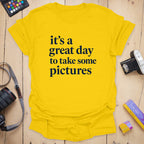 T-Shirt With Great Day Print for Photography Fans
