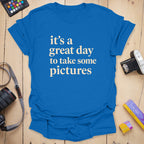 T-Shirt With Great Day Print for Photography Fans