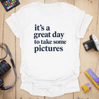 T-Shirt With Great Day Print for Photography Fans