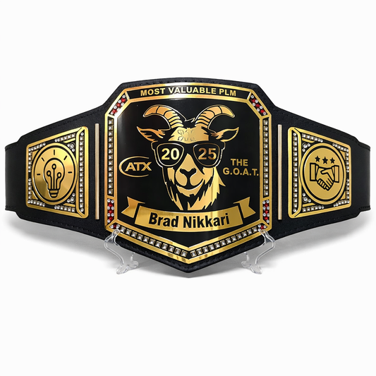 Handcrafted Custom GOAT Championship Belt