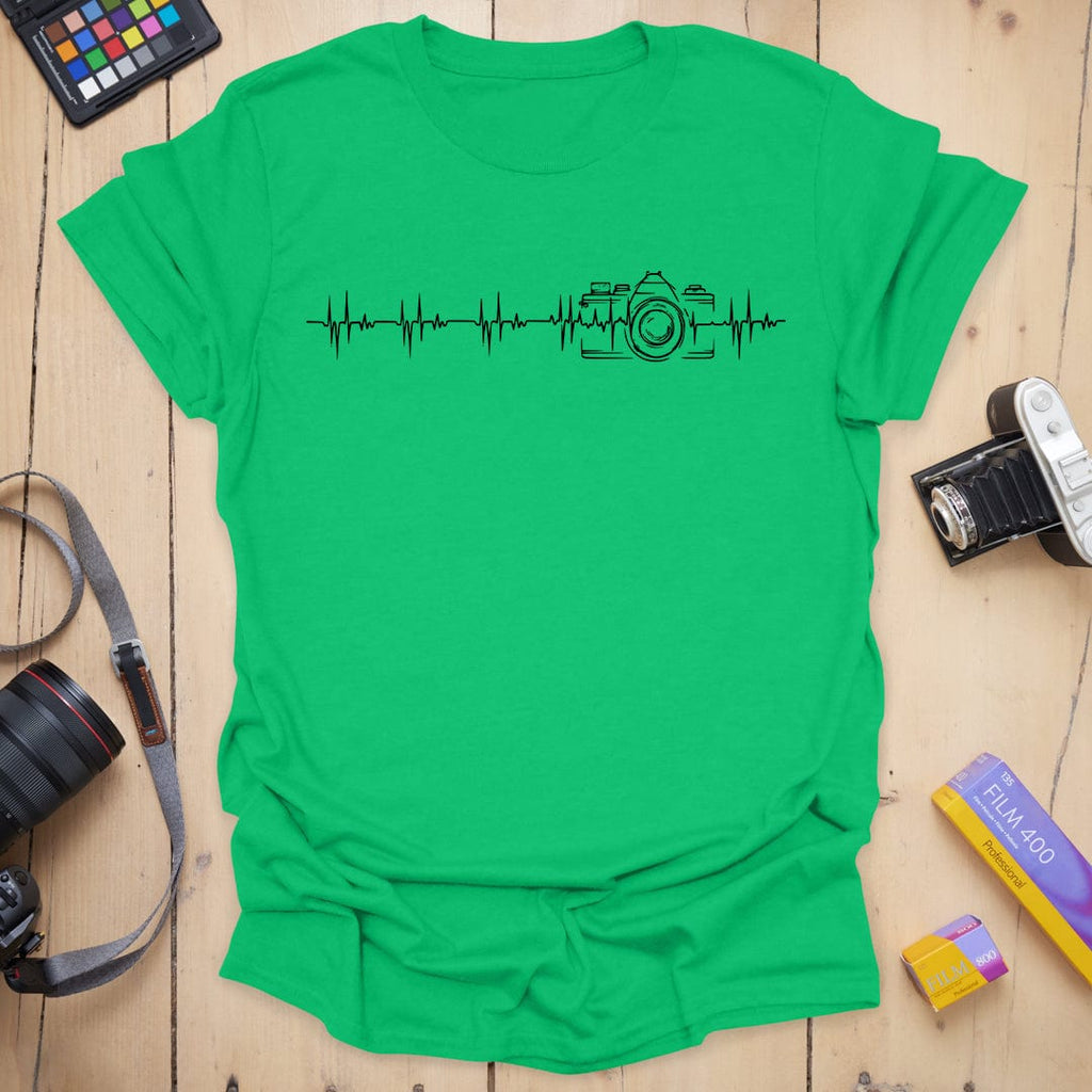 T-Shirt Heartbeat Design for Photography Lovers