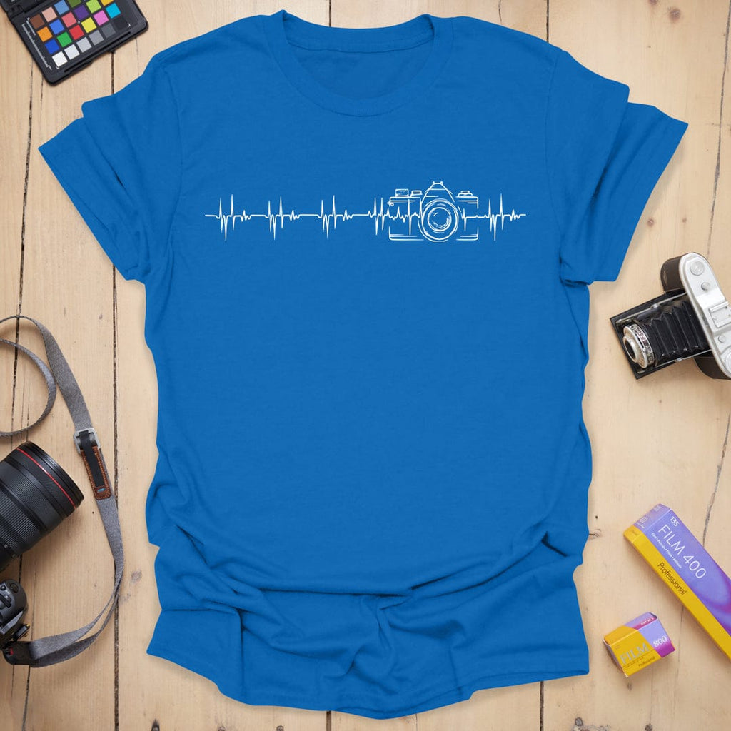 T-Shirt Heartbeat Design for Photography Lovers