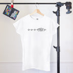 Women's T-Shirt With Heartbeat Camera Design