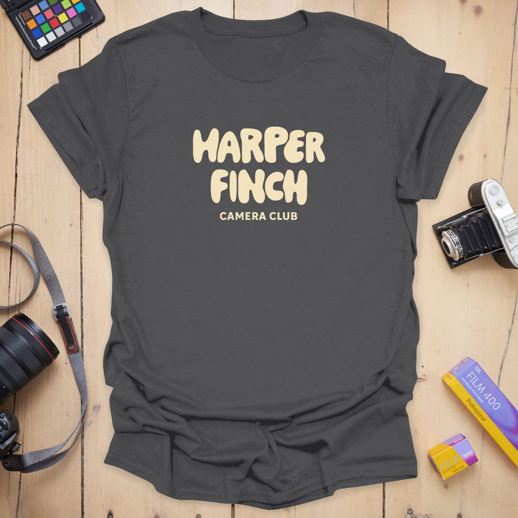T-Shirt With Retro HF Camera Club Typography
