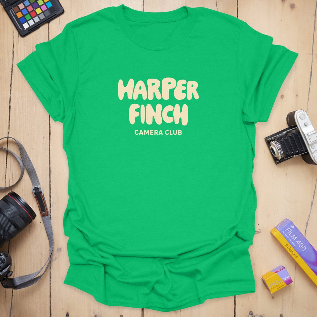 T-Shirt With Retro HF Camera Club Typography