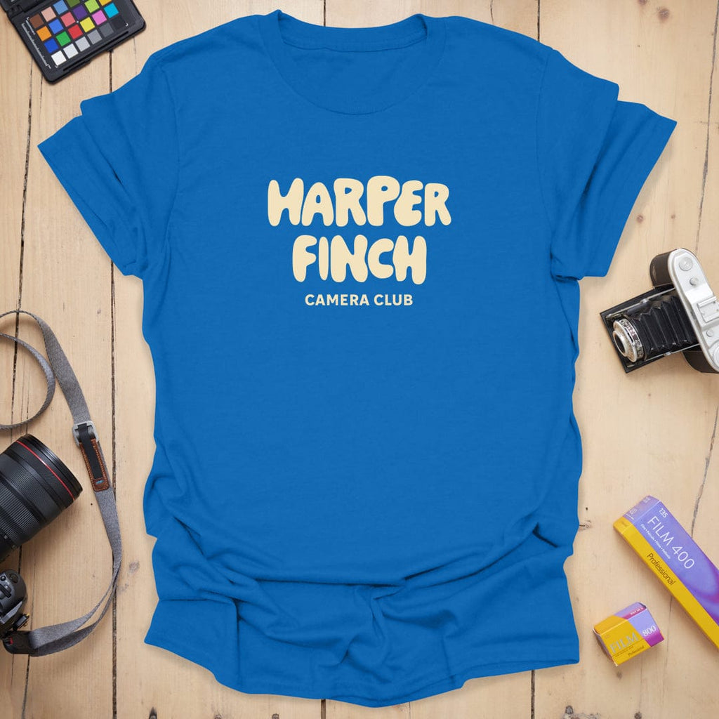 T-Shirt With Retro HF Camera Club Typography