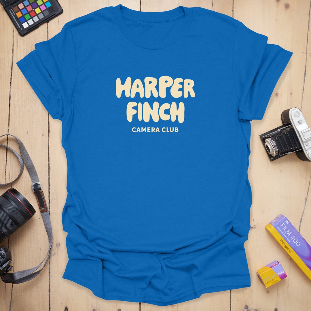 T-Shirt With Retro HF Camera Club Typography