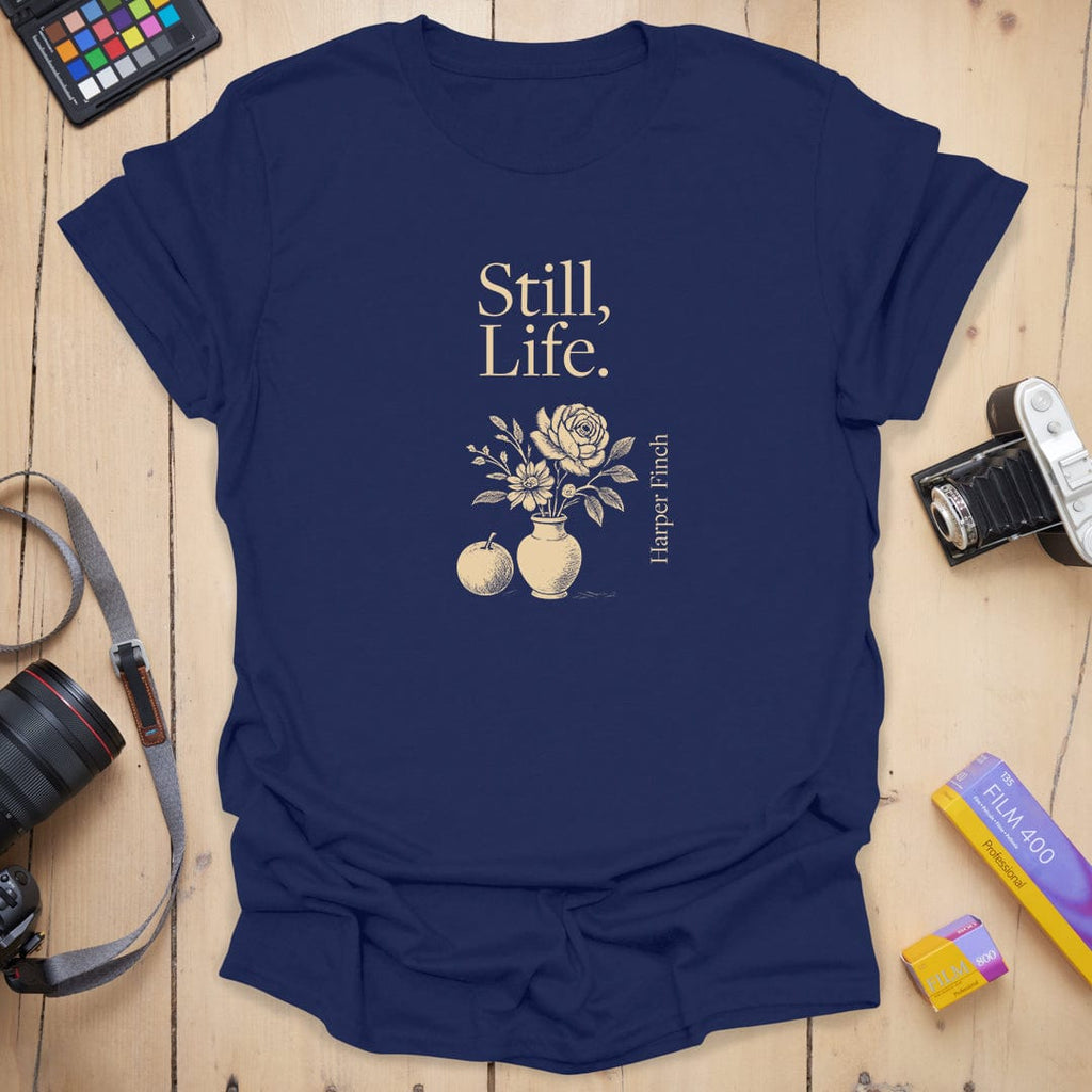 T-Shirt With Vintage Still Life Floral Fruit Art