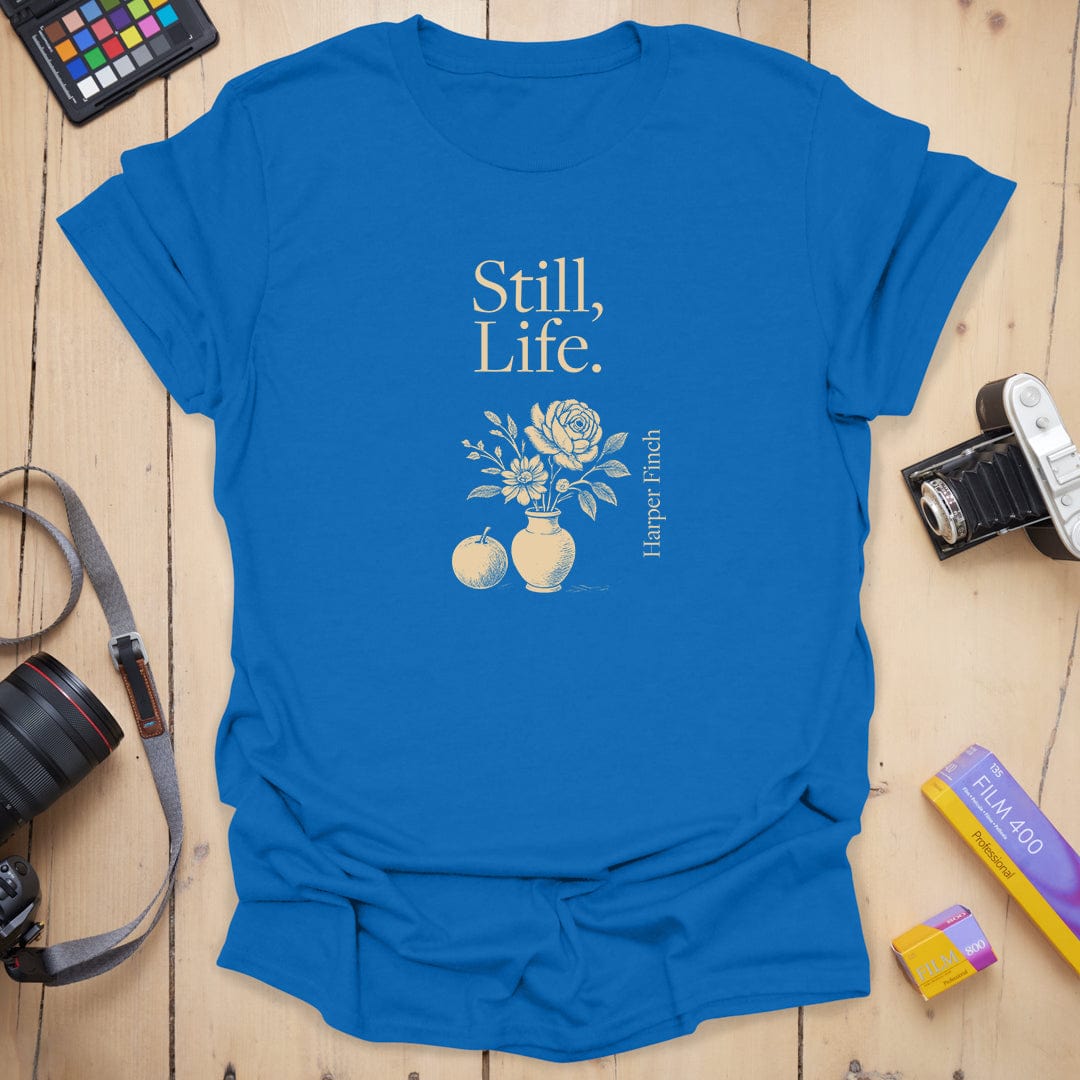 T-Shirt With Vintage Still Life Floral Fruit Art