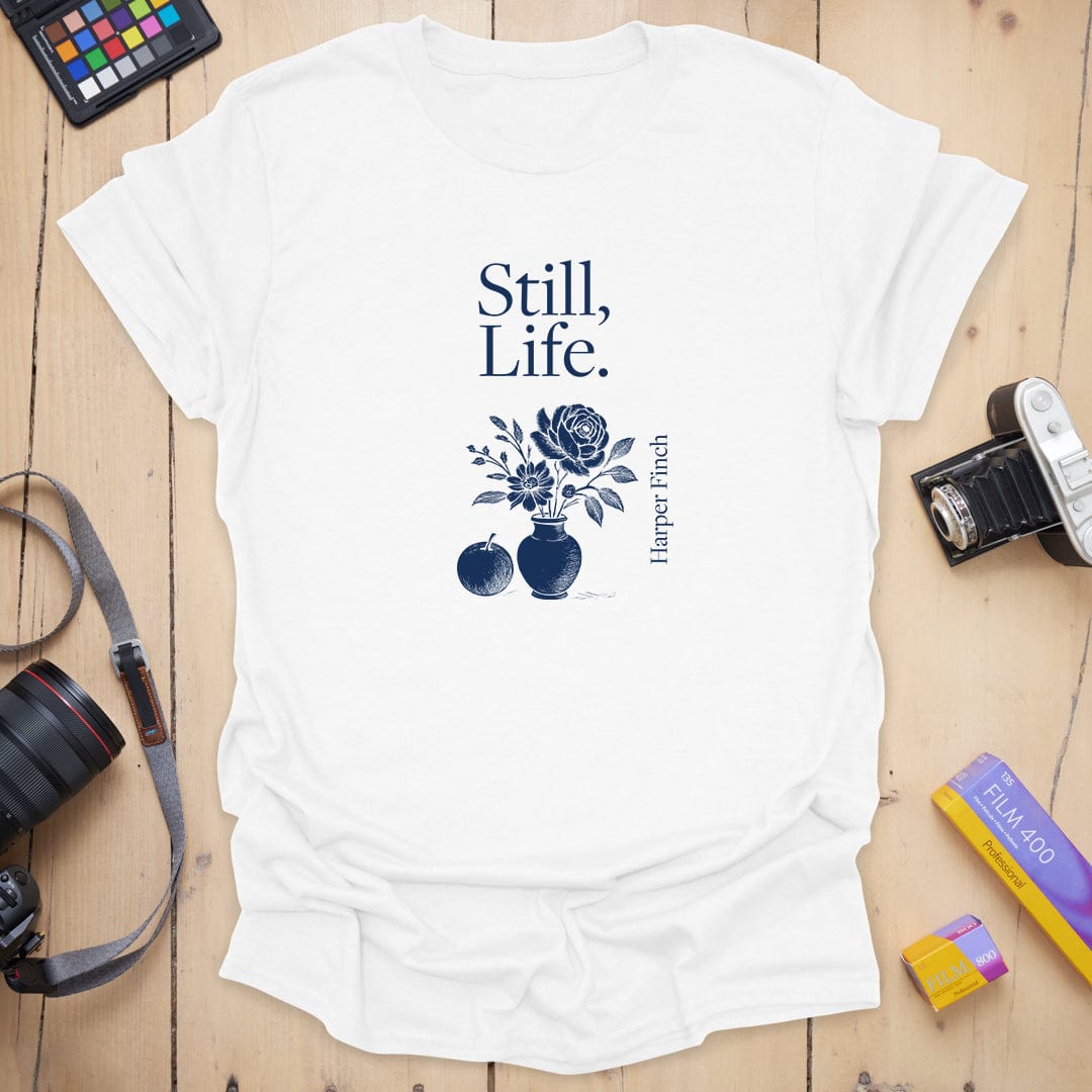 T-Shirt With Vintage Still Life Floral Fruit Art