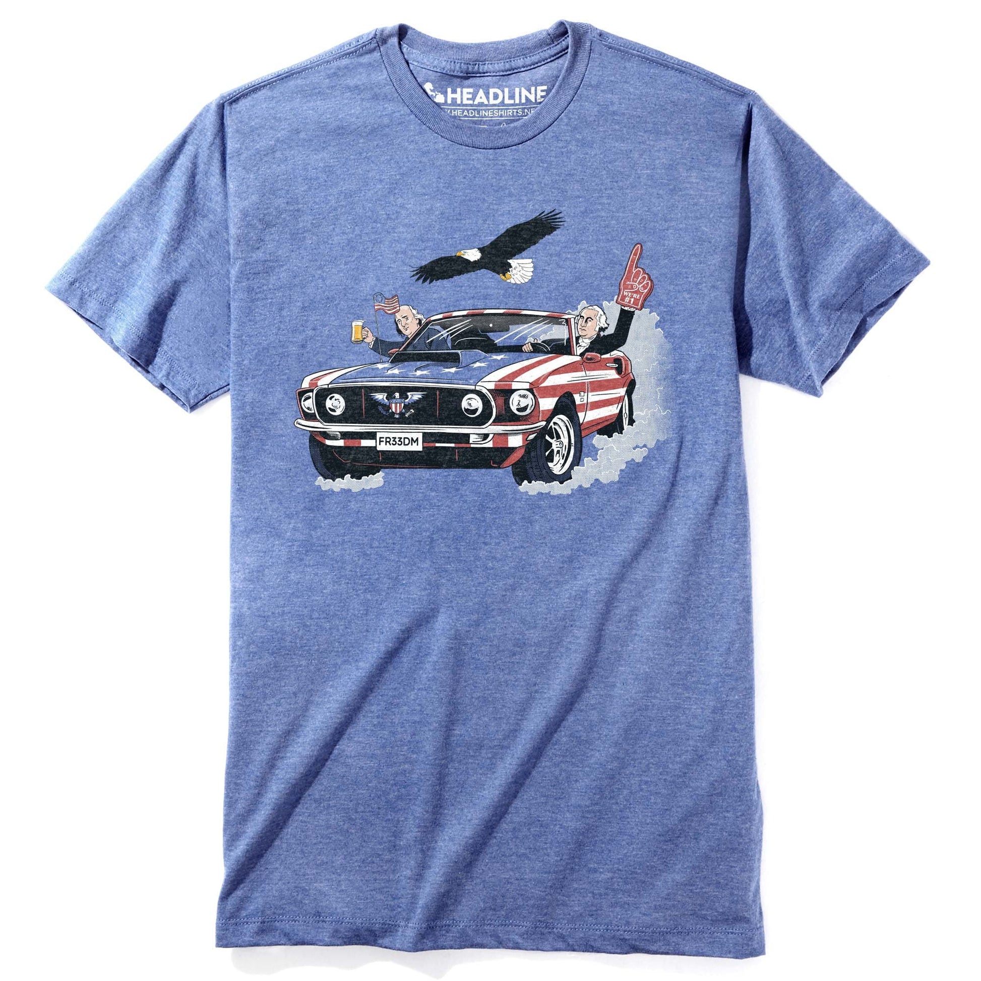 Men's Usa! Usa! Usa! Funny Graphic T-Shirt | Designer Fourth America  Tee | Solid Threads