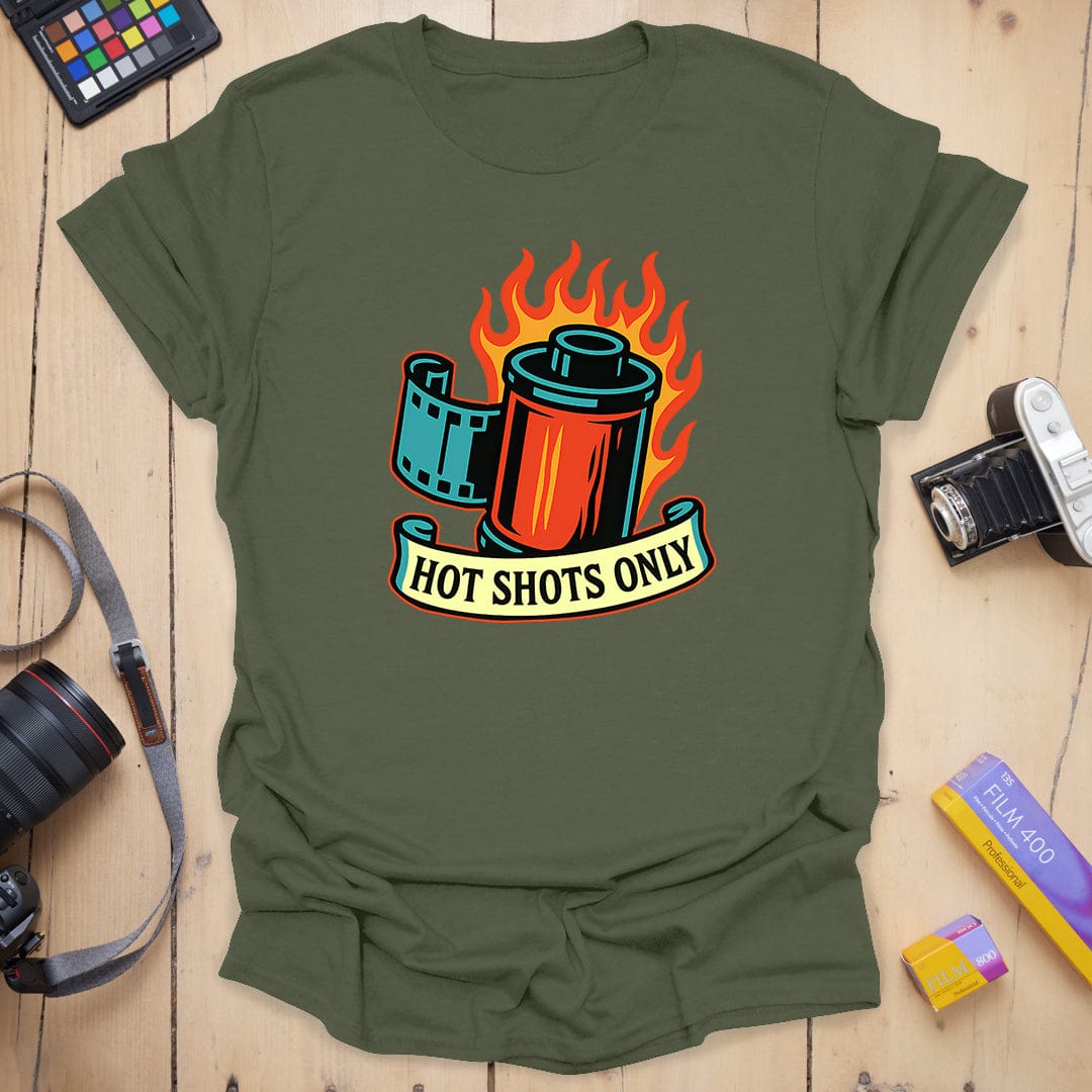 T-Shirt With Bold Colors for Camera Roll Hot Shots