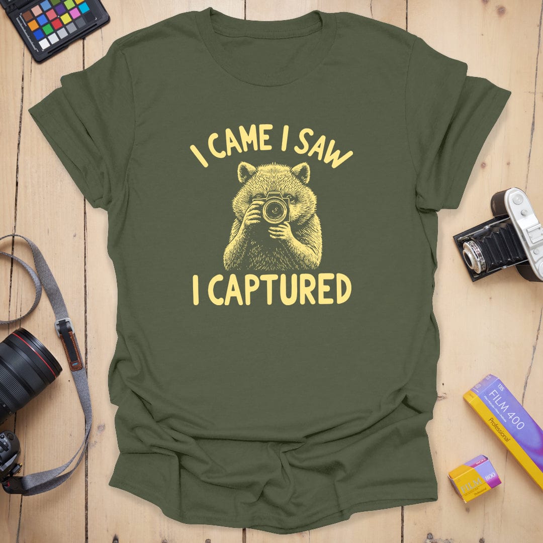 T-Shirt With Camera Critter Photographer Graphic