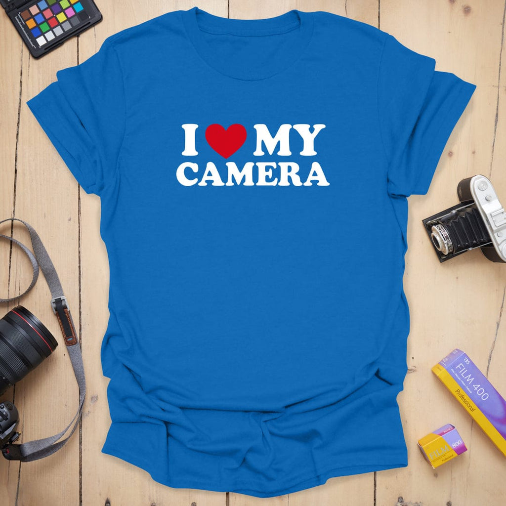 T-Shirt With I Heart My Camera Graphic
