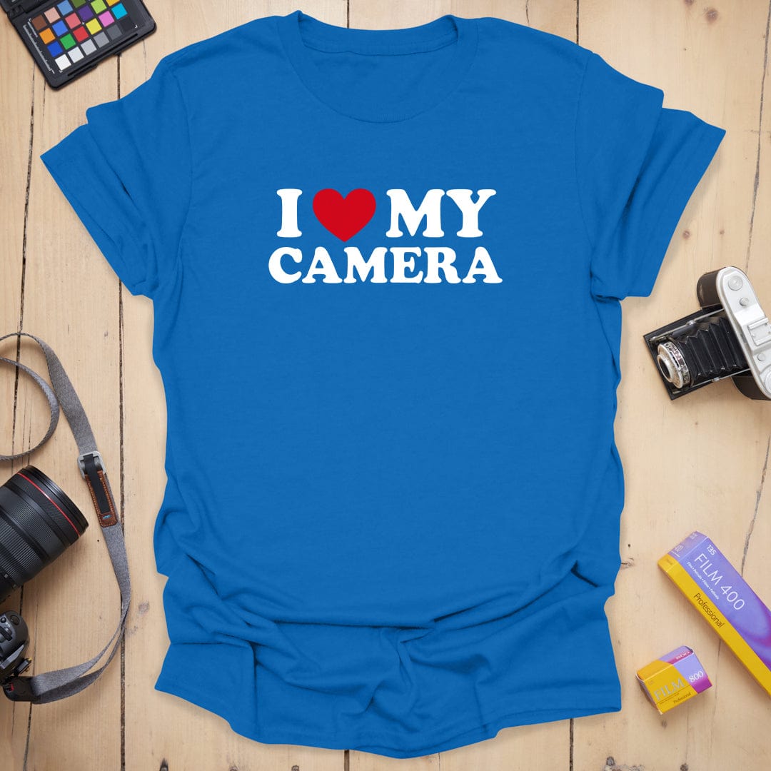 T-Shirt With I Heart My Camera Graphic