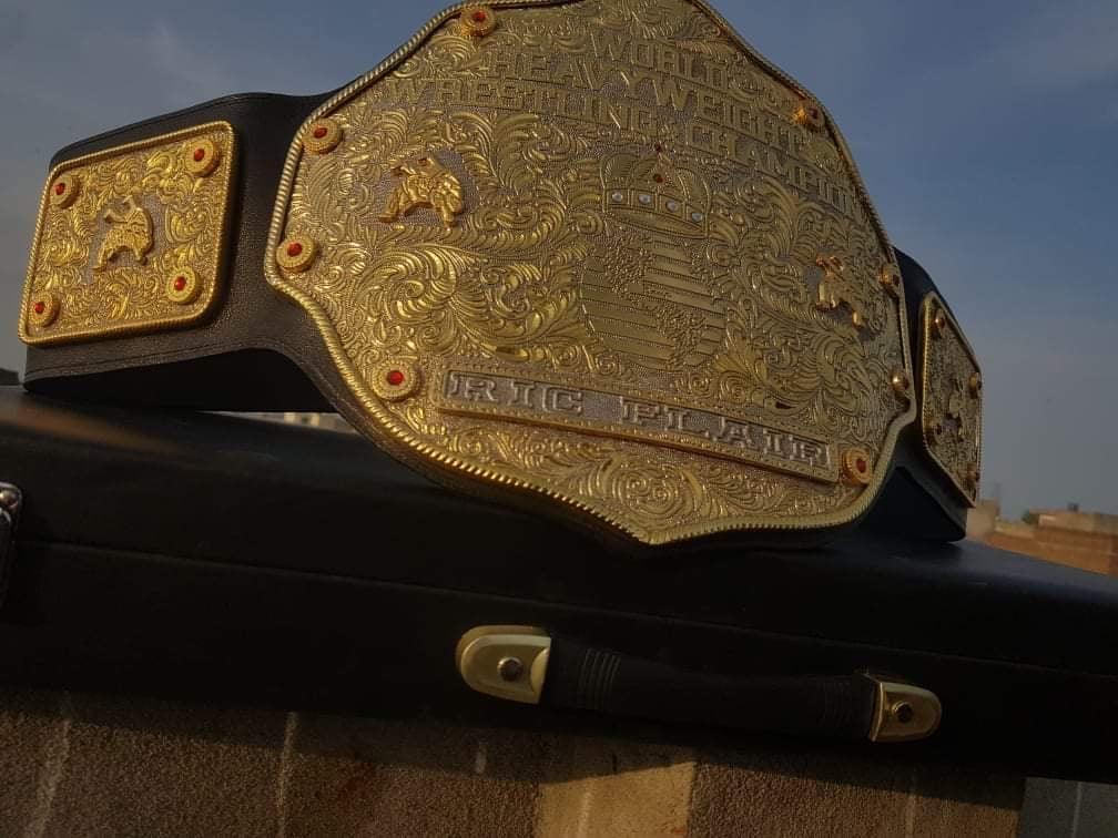 Championship Belt 3D Big Gold Crumrine CNC Made