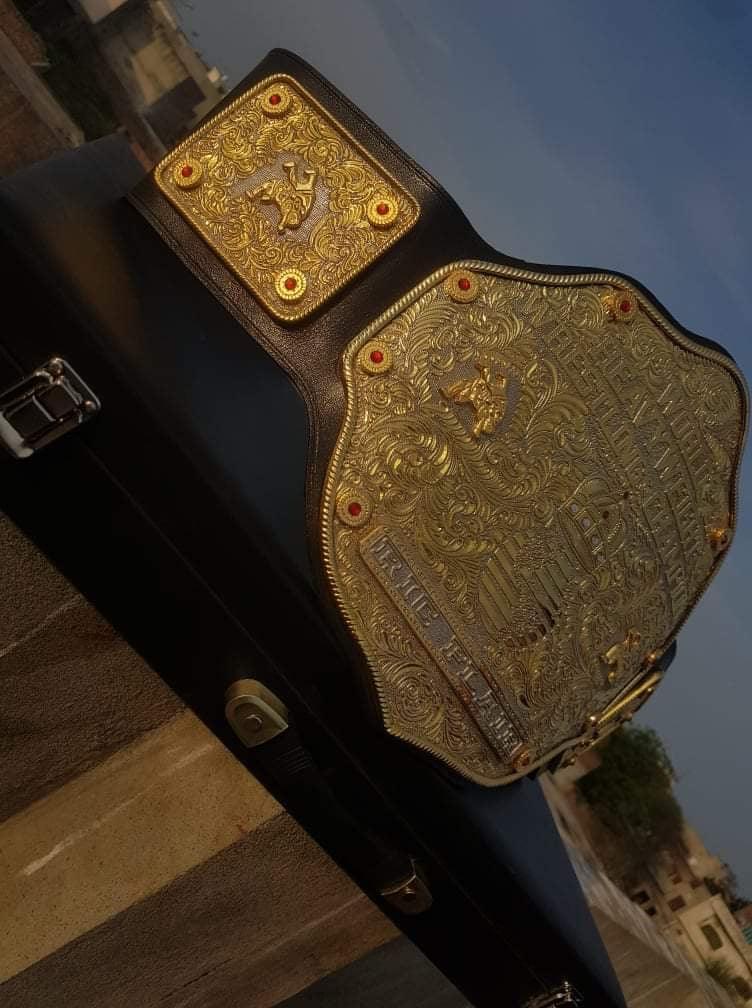 Championship Belt 3D Big Gold Crumrine CNC Made