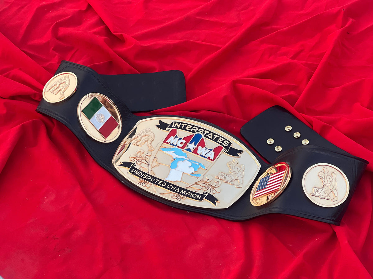 Championship Belt With Custom 24K Gold CNC Plates