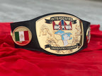 Championship Belt With Custom 24K Gold CNC Plates
