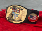 Championship Belt With Custom 24K Gold CNC Plates