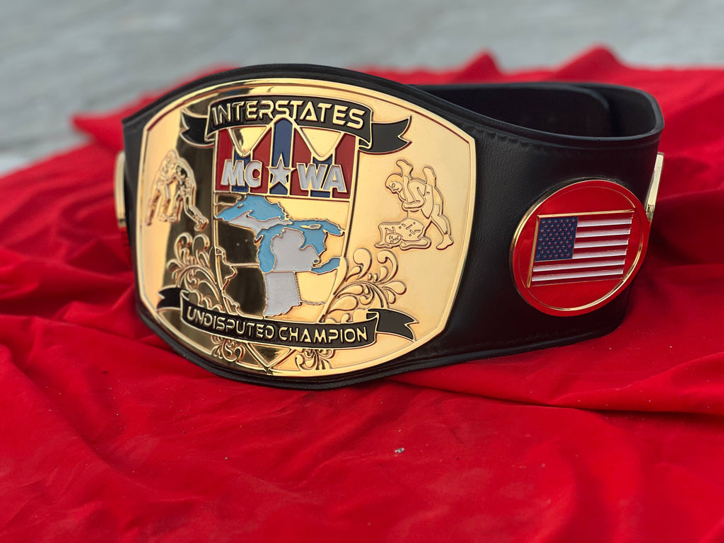 Championship Belt With Custom 24K Gold CNC Plates