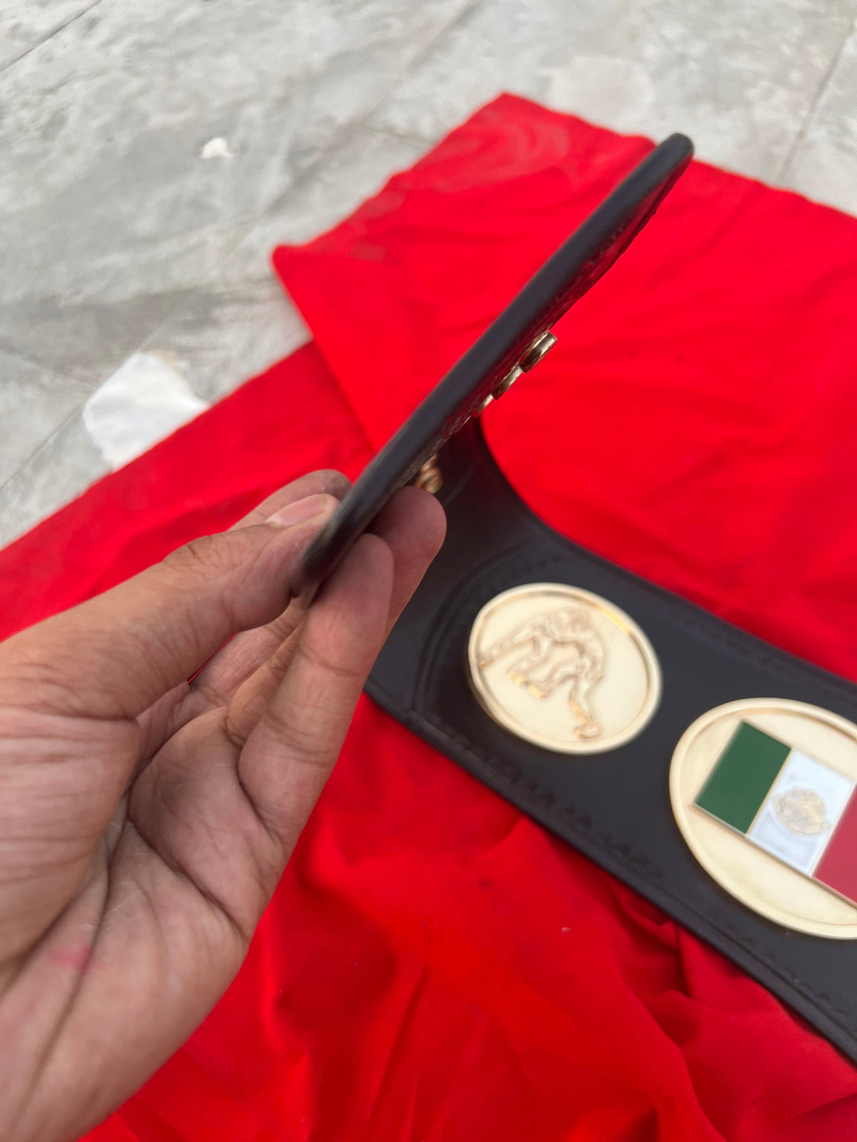 Championship Belt With Custom 24K Gold CNC Plates